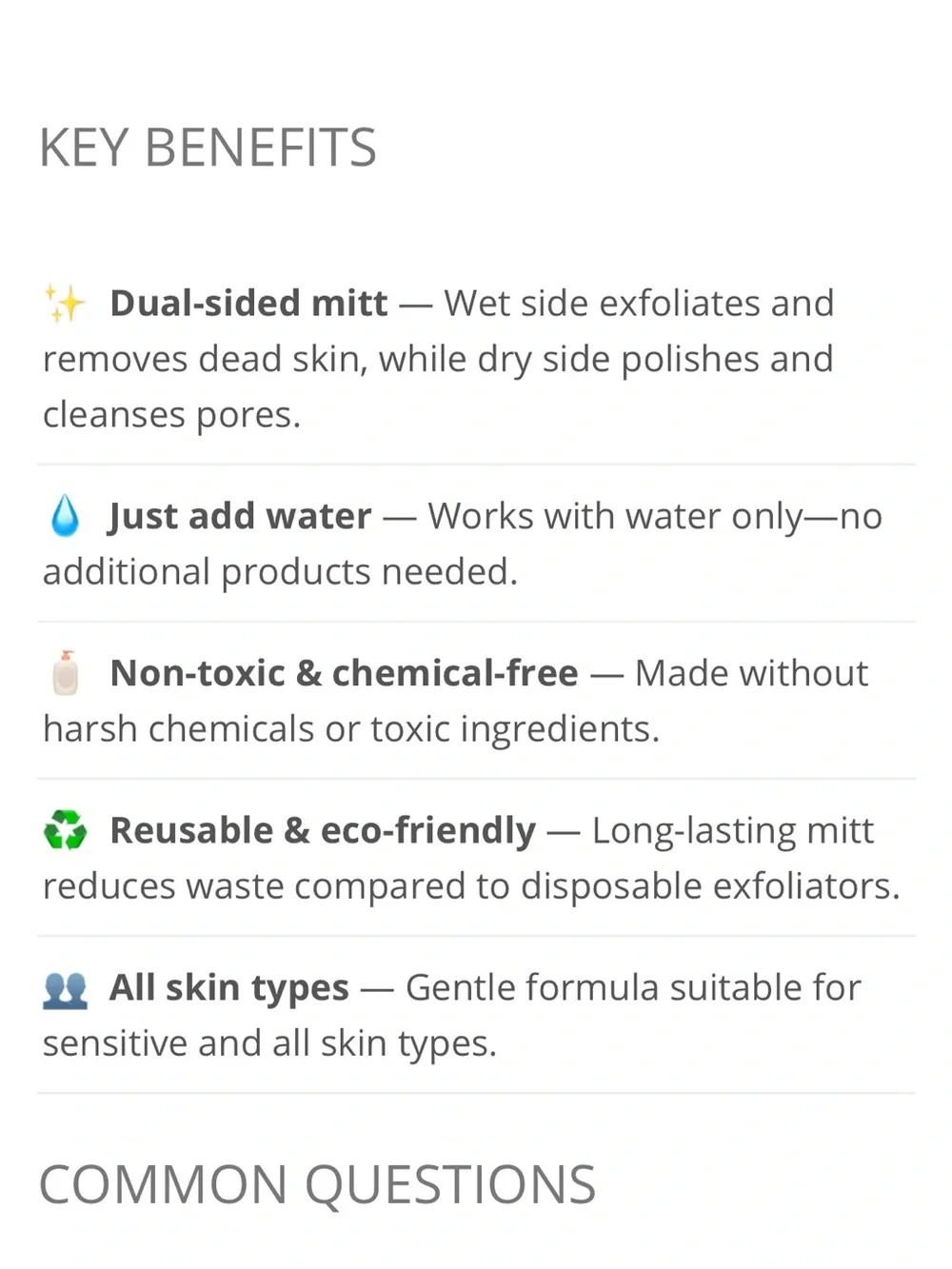 Face Halo Body Exfoliator - Just Add Water